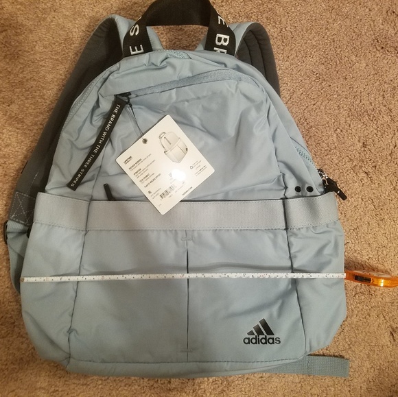 light grey adidas backpack